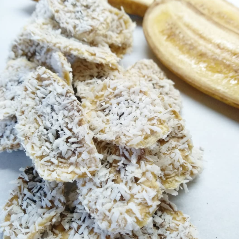 Фруктовые чипсы банан в кокосе, 50 гр.